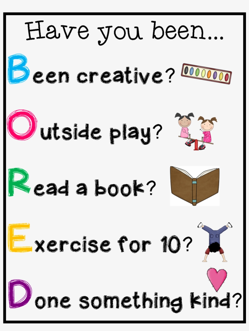 Free I'm Bored Poster - Bored Poster, transparent png download