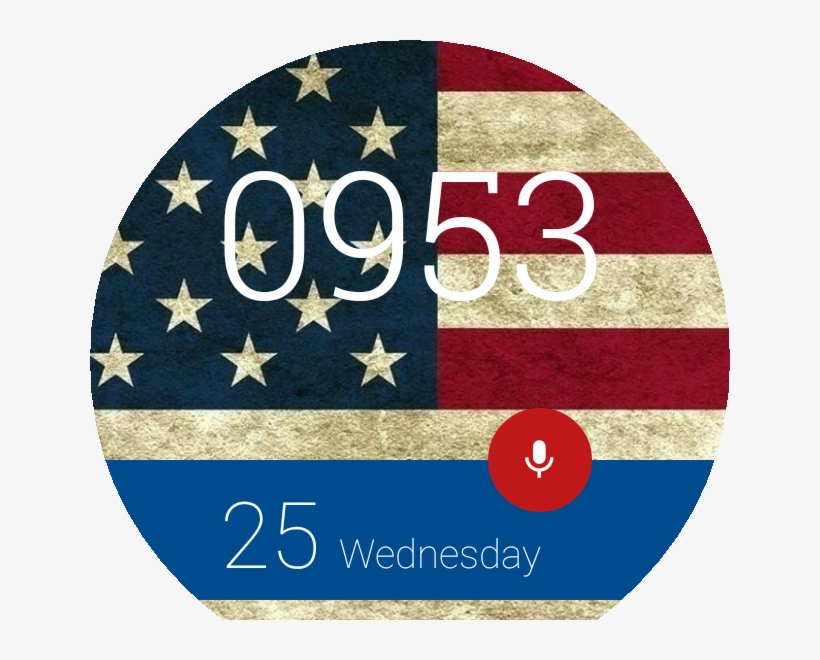 Usa Watch Face Preview, transparent png download