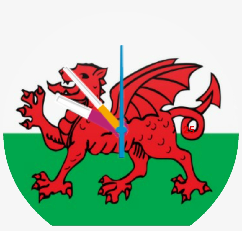 Welsh Flag Watch Face Preview, transparent png download