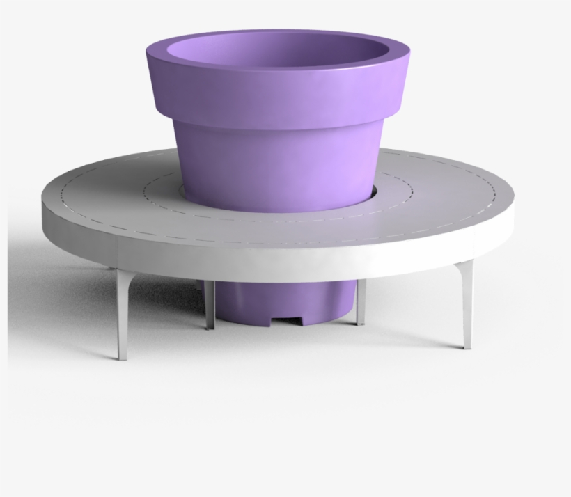 A-linea Circular Backless Bench, transparent png download