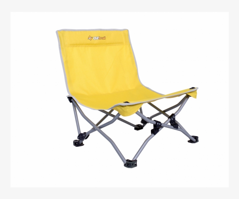 Oztrail Beachside Recliner Beach Chair Yellow - Beachside Recliner Beach Chair, transparent png download