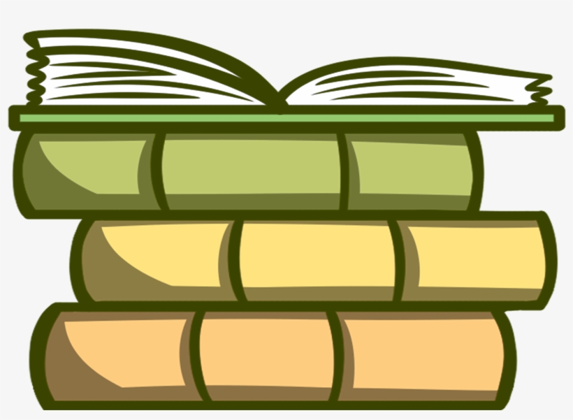 Stacked With Open Book, transparent png download