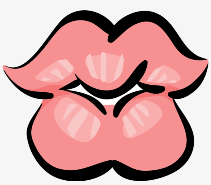 Vector Illustration Of Mouth Lips Ready To Kiss, transparent png download