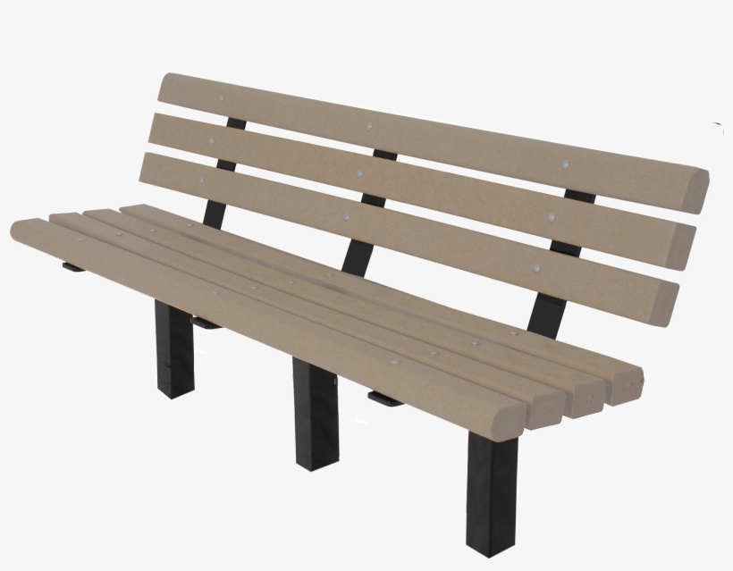 Trail Bench With Back In Park - Trail Benches, transparent png download
