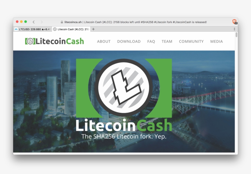Litecoincash - Litecoin, transparent png download