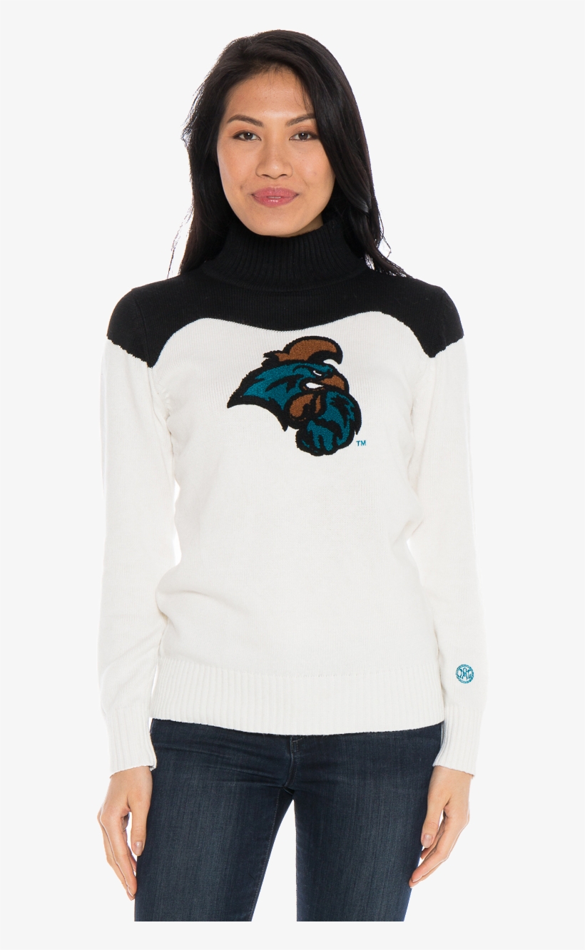 Coastal Carolina University Women's Cheer Sweater - Dolphin, transparent png download