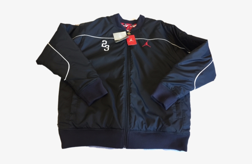 Nwt Nike Air Jordan Retro Shoe Reversible Coat, Black/red/white, - Zipper, transparent png download