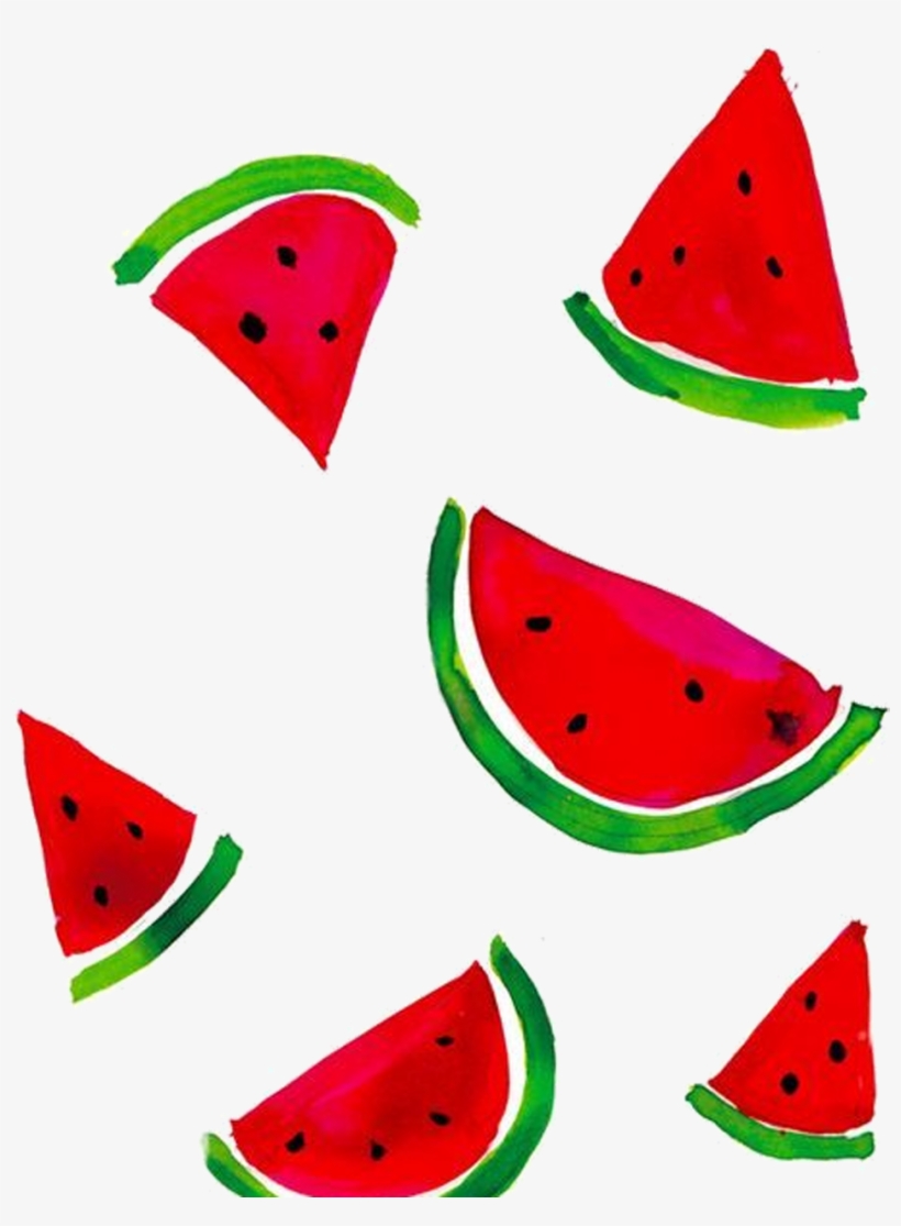 Water Melon Drawing, transparent png download