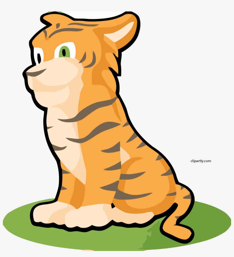 New Sitting Tiger Clipart Png, transparent png download