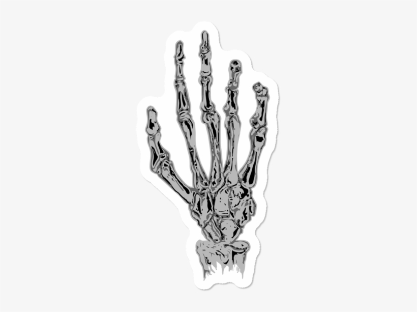 Zuhn Skeleton Hand Sticker - Skeleton, transparent png download