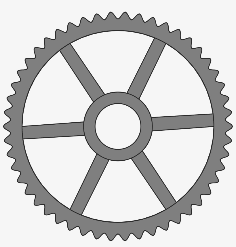 This Free Icons Png Design Of 50-tooth Gear With Trapezium, transparent png download