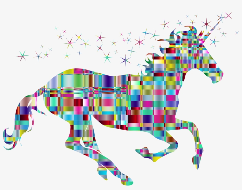 All Photo Png Clipart - Unicorn With Checkered Background, transparent png download