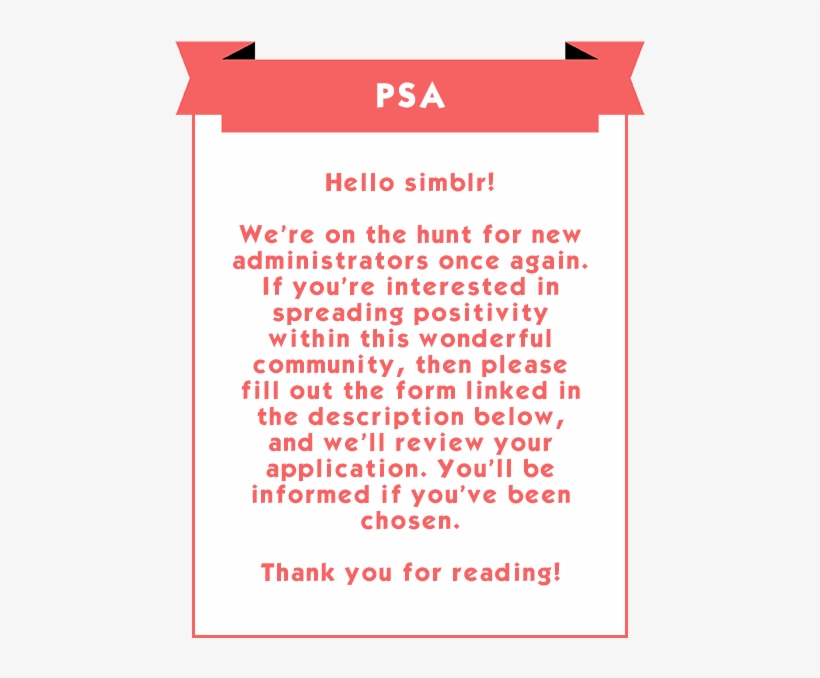 “hello Simblr We're On The Hunt For New Administrators - Hallöle, transparent png download