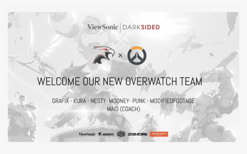 The New Viewsonic Darksided Overwatch Roster Will Be - Overwatch Series, transparent png download