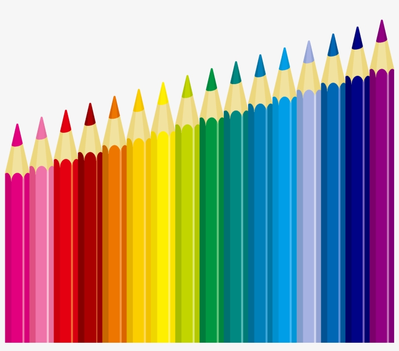 Pencil Colorful Transprent Png Free - Drawing Supplies, transparent png download