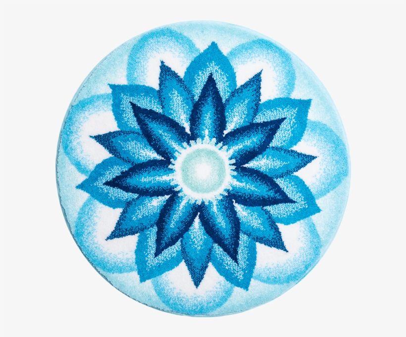 Mandala Heavenly Peace - Koupelnová Předložka Kulatá, transparent png download