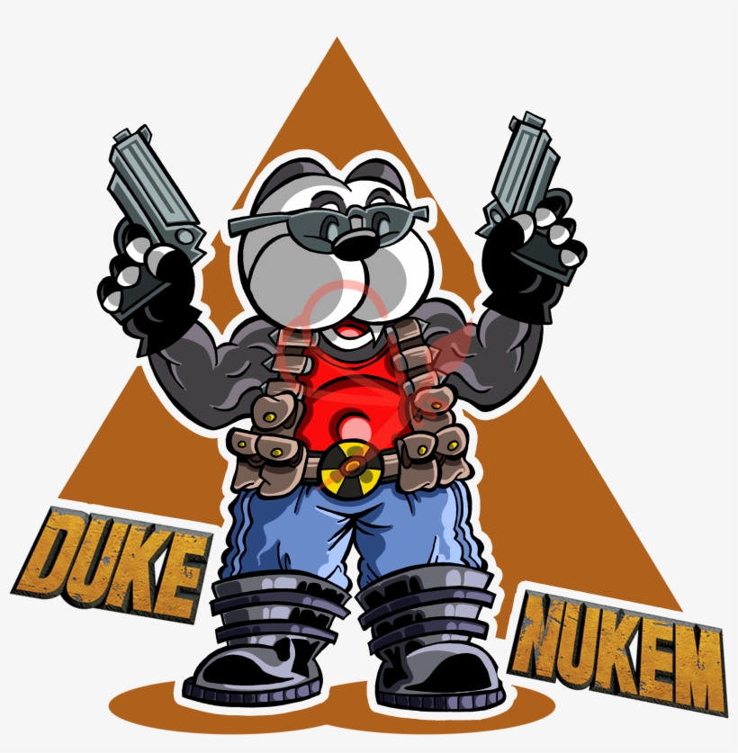 Parodia Oso Duke Nukem Duke Videojuego Apogee - Duke Nukem, transparent png download