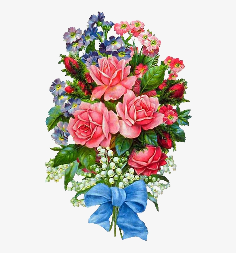3 Quilling, Beautiful Flowers, Decoupage - Винтажные Цветы, transparent png download