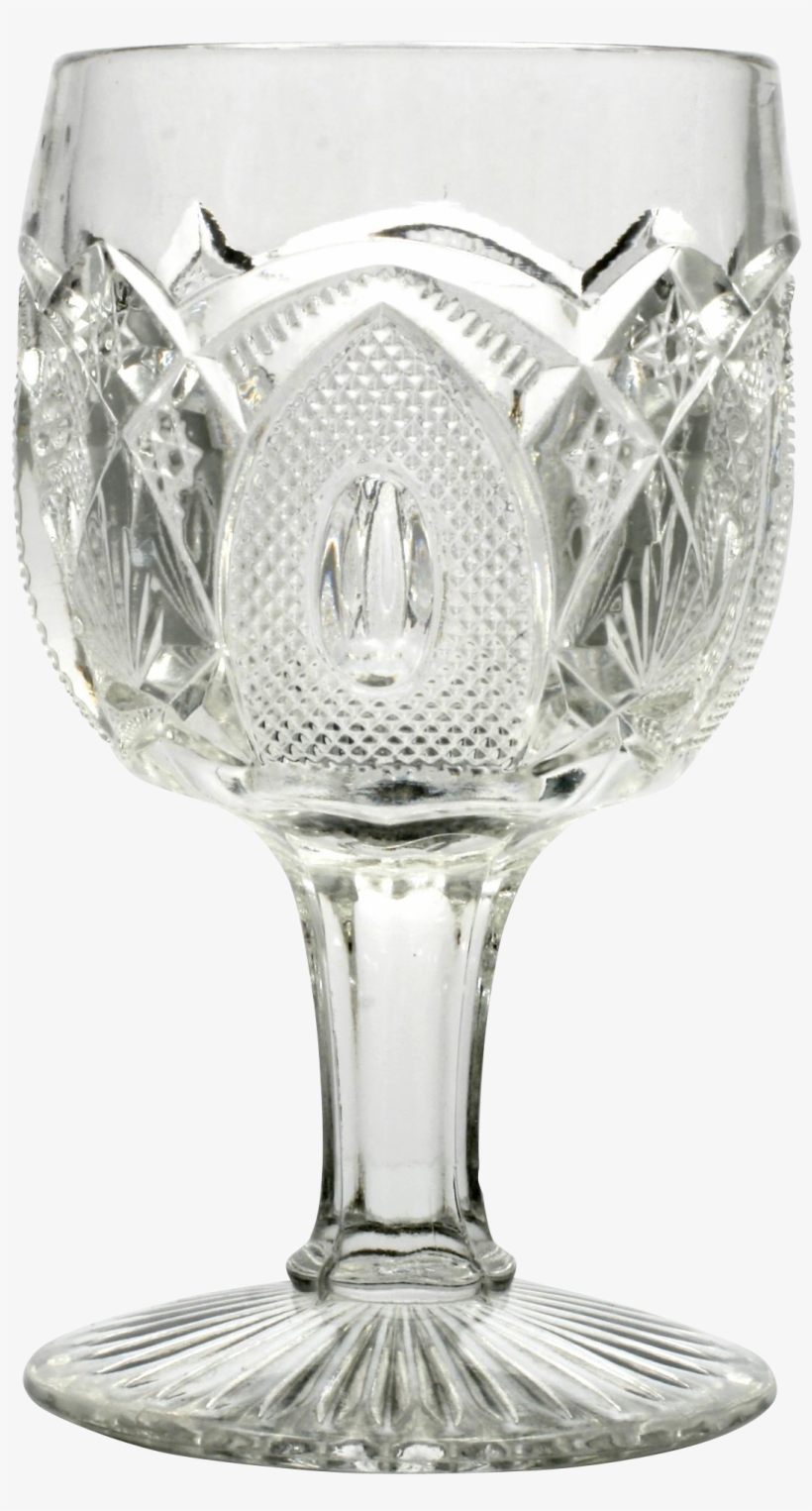 Eapg New Hampshire Goblet Us Glass Antique Pressed - Wine Glass, transparent png download