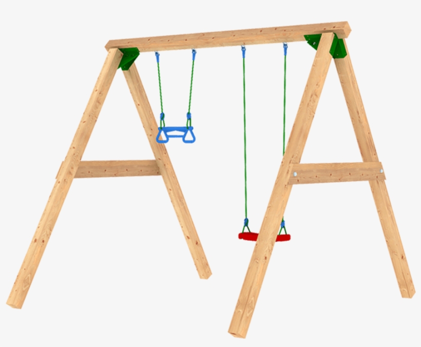 Wooden Playground Equipment For Your Garden Jungle - Wood, transparent png download