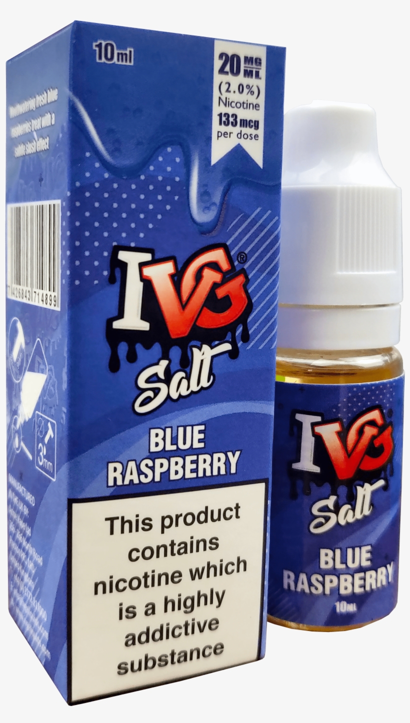 Ivg Blue Raspberry - Ivg Salt Blue Raspberry, transparent png download