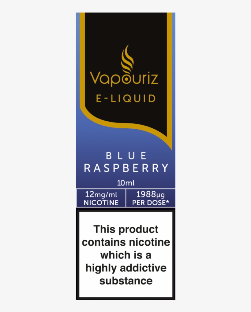 Vapouriz Blue Raspberry E-liquid 10ml Liquids - Banner, transparent png download