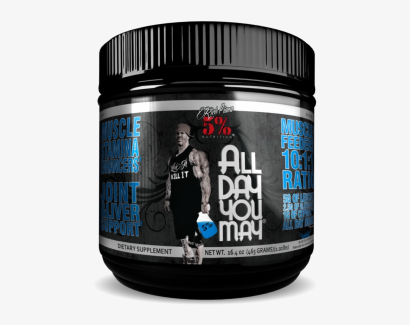 Rich Piana 5 Nutrition Alldayyoumay Growth And Full - 5 Rich Piana Supplements, transparent png download