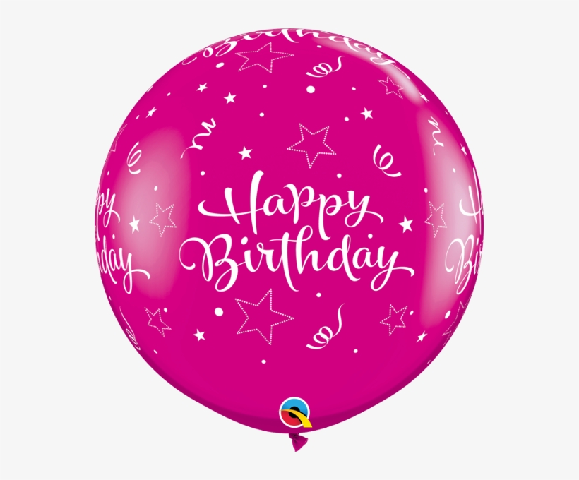 3ft Pink Shining Star Latex - 50 Balloons, transparent png download