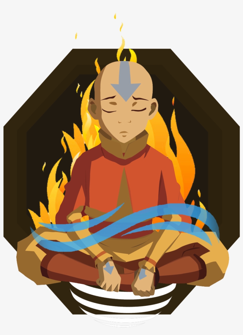 Aang The Avatar - Illustration, transparent png download