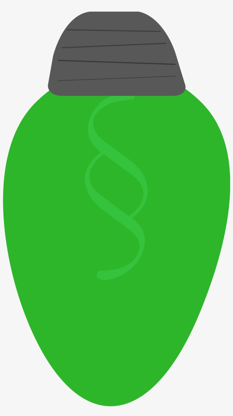 Christmas Light Printable Lime Green - Individual Christmas Lights Clip Art, transparent png download