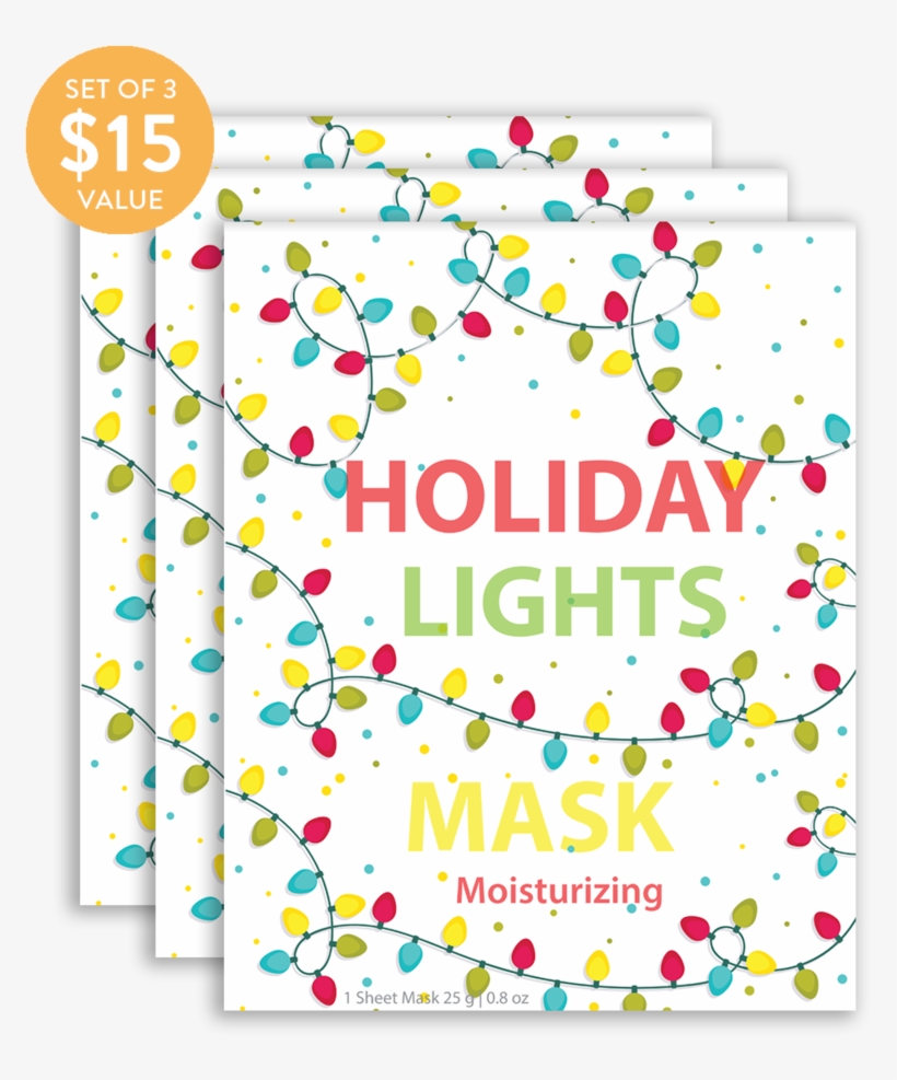 Holiday Lights Mask - Christmas Day, transparent png download