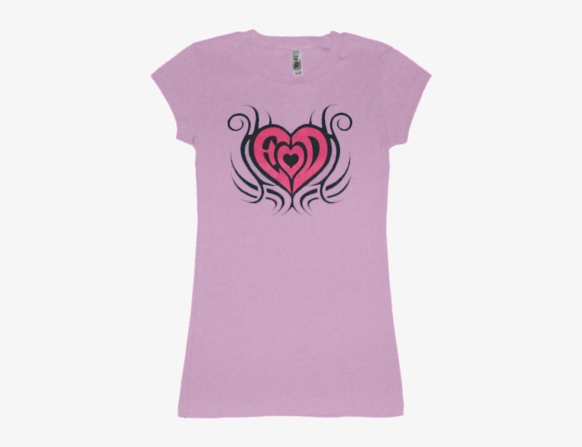 "heart Of Fire" Ladies Fitted - Heart, transparent png download