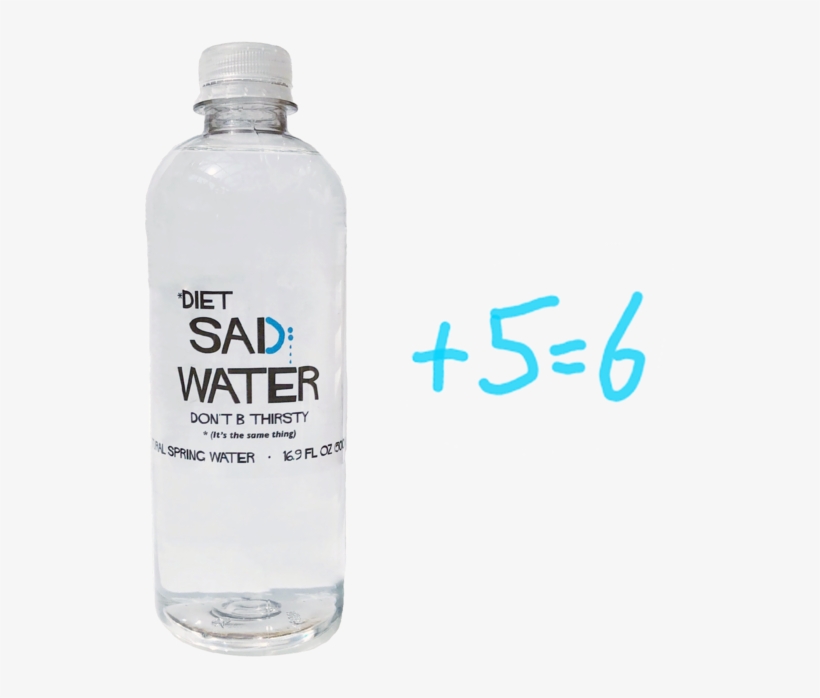 Diet Sad Water 16 Oz - Diet Water, transparent png download