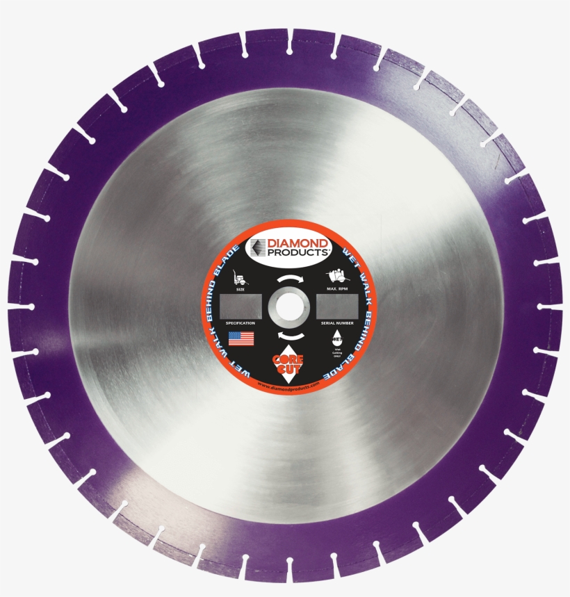 Imperial Purple Cured Concrete Diamond Blade - Granite Cutting Blade, transparent png download