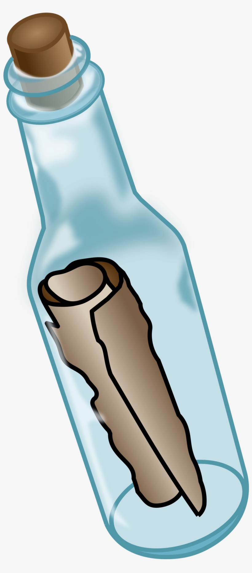 Big Image - Message In A Bottle Clipart, transparent png download