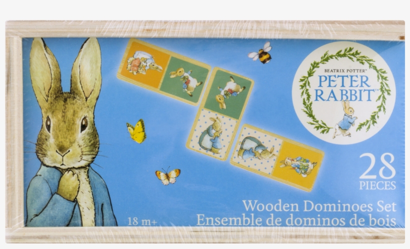 Peter Rabbit Beatrix Potter Wooden Dominoes Set 18m - Rabbit, transparent png download