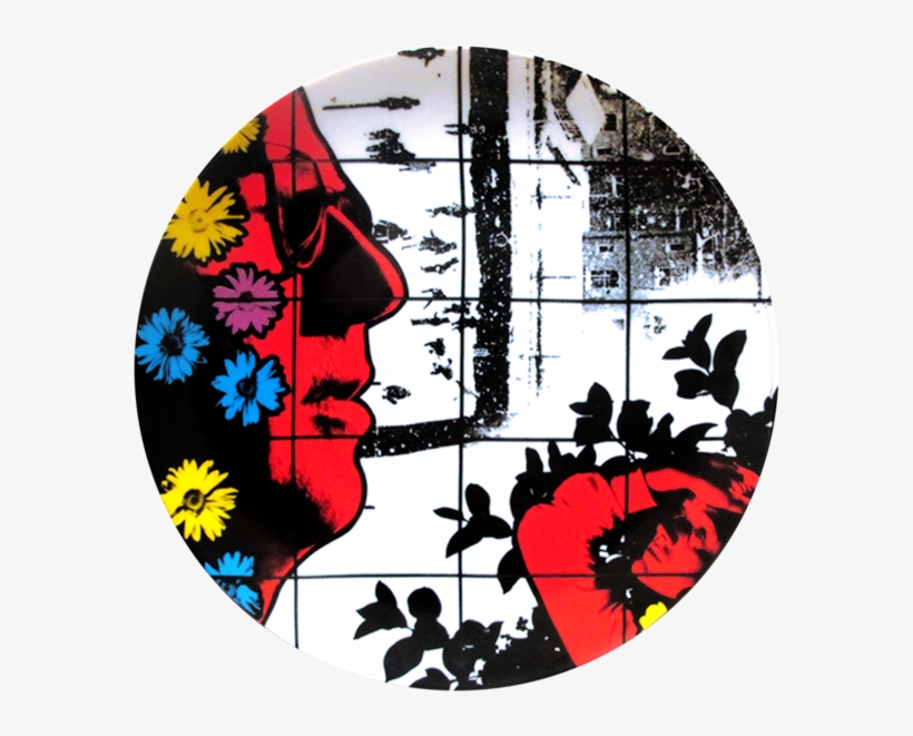 Gilbert George Winter Flowers Plate - Gilbert And George Plates, transparent png download