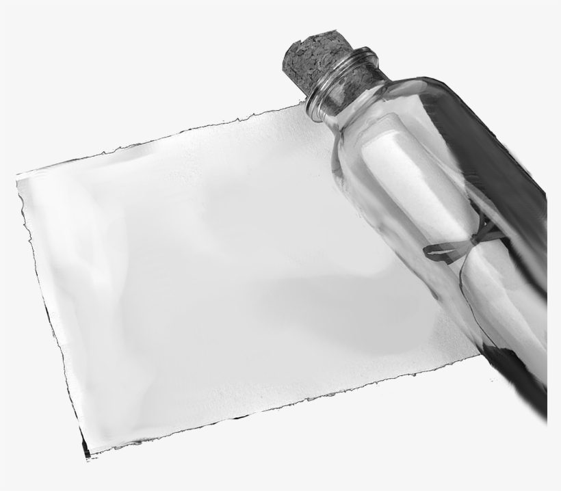 Message In Bottle Final - Glass Bottle, transparent png download