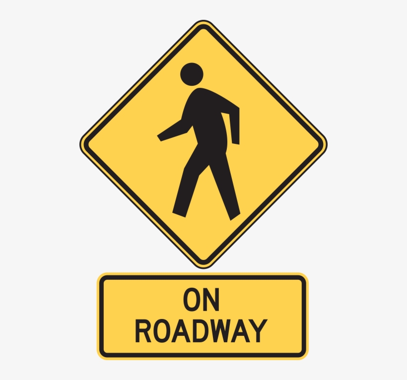 Signs - Pedestrian Sign Logo, transparent png download