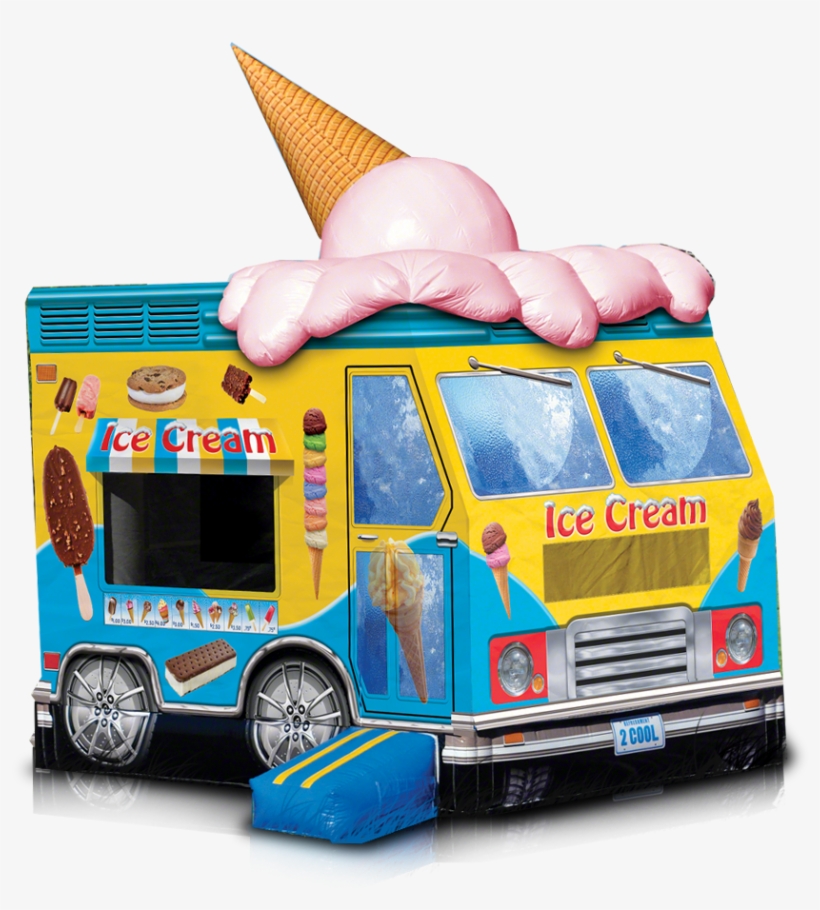 Ice Cream Truck Png - Ice Cream Bounce House, transparent png download