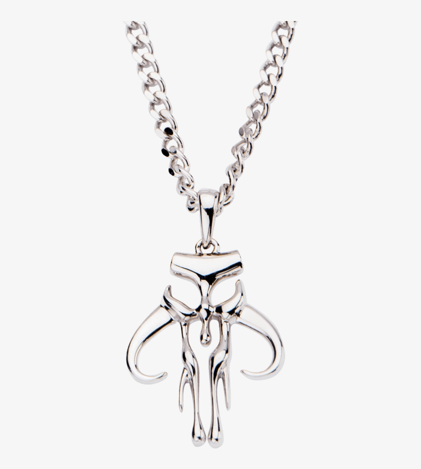 Mens Sterling Silver Mandalorian Necklace - Locket, transparent png download