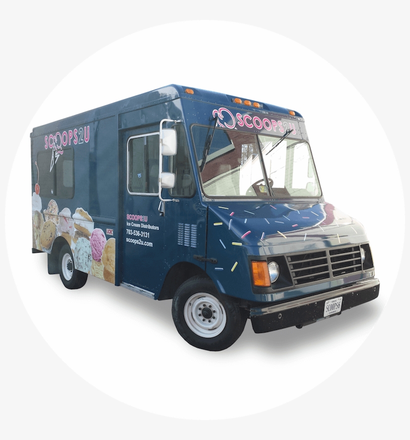 Scoops2u Ice Cream Truck - Ice Cream Truck Transparent Background, transparent png download