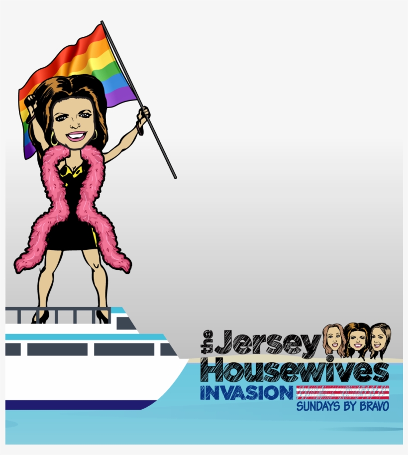 'real Housewives Of New Jersey' Fourth Of July Snapchat - Cartoon, transparent png download