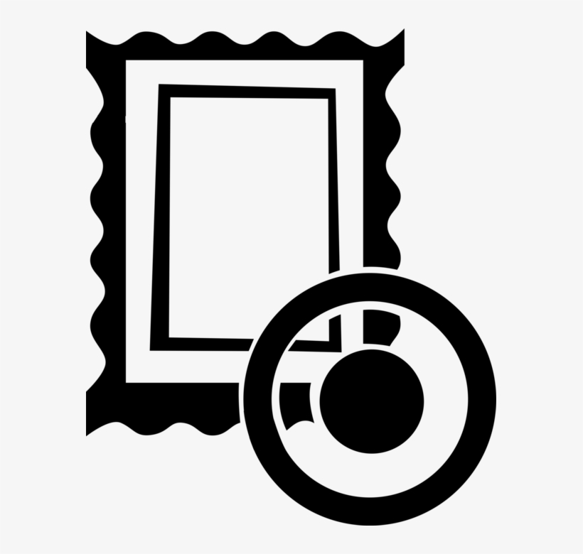 Vector Illustration Of Post Office Postage Stamp Displayed, transparent png download