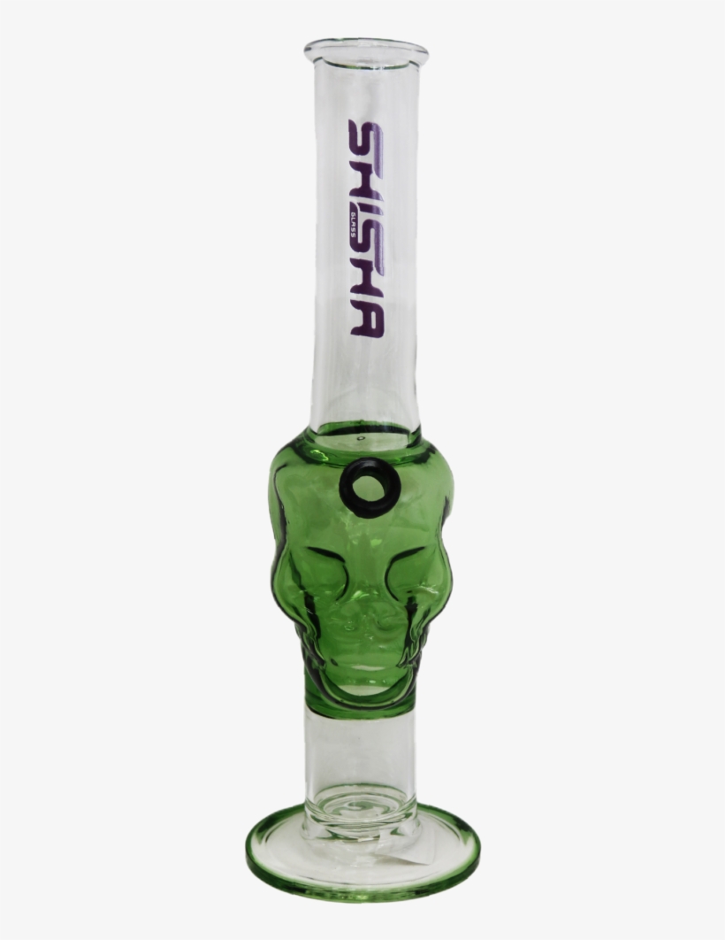 Skull Straight Waterpipe 25cm - Beer Bottle, transparent png download