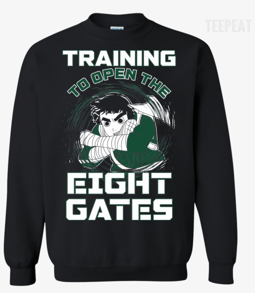 Rock Lee Training Eight Gates Tee Apparel Teepeat - Long-sleeved T-shirt, transparent png download