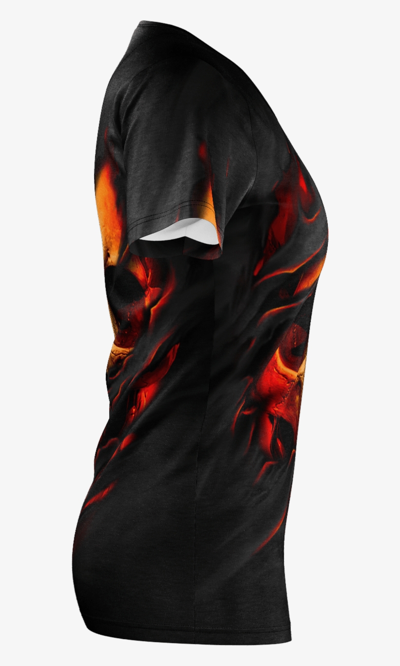 Ripped Face Skull Women's T-shirt - Hoodie, transparent png download