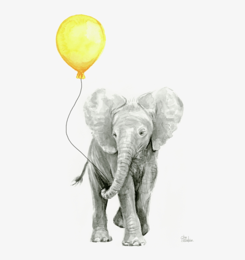 Free Png Download Click And Drag To Re Png Images Background - Baby Elephant Art, transparent png download