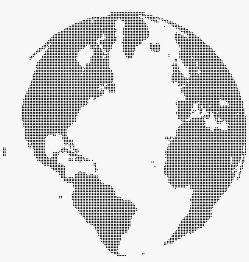 Big Image - Globe Dots Png, transparent png download