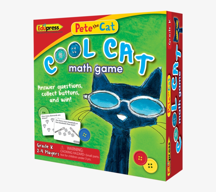 Pete The Cat Cool Cat Math Game Kindergarten - Mathematical Game, transparent png download